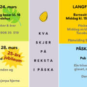Kva skjer på Reksta i påska 2024